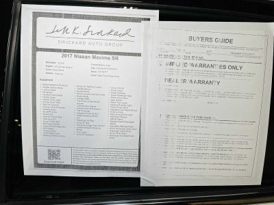 2017 Nissan Maxima SR