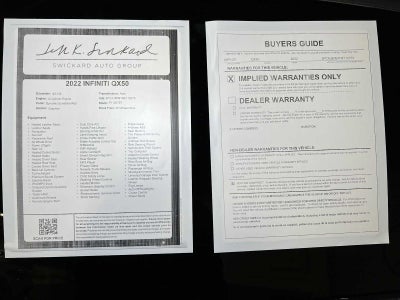 2022 INFINITI QX50 AUTOGRAPH