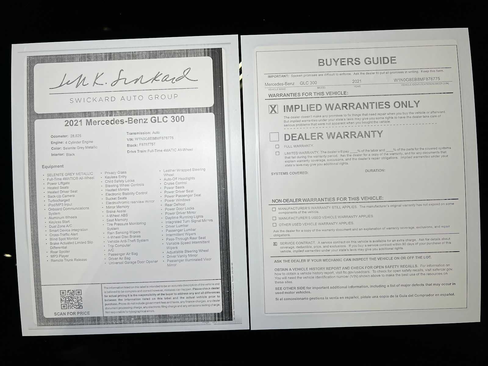 2021 Mercedes-Benz GLC GLC 300