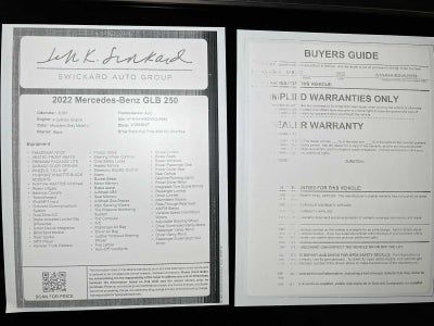 2022 Mercedes-Benz GLB GLB 250