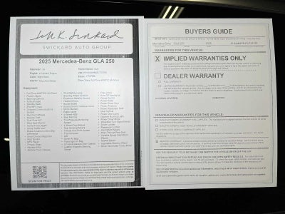 2025 Mercedes-Benz GLA GLA 250