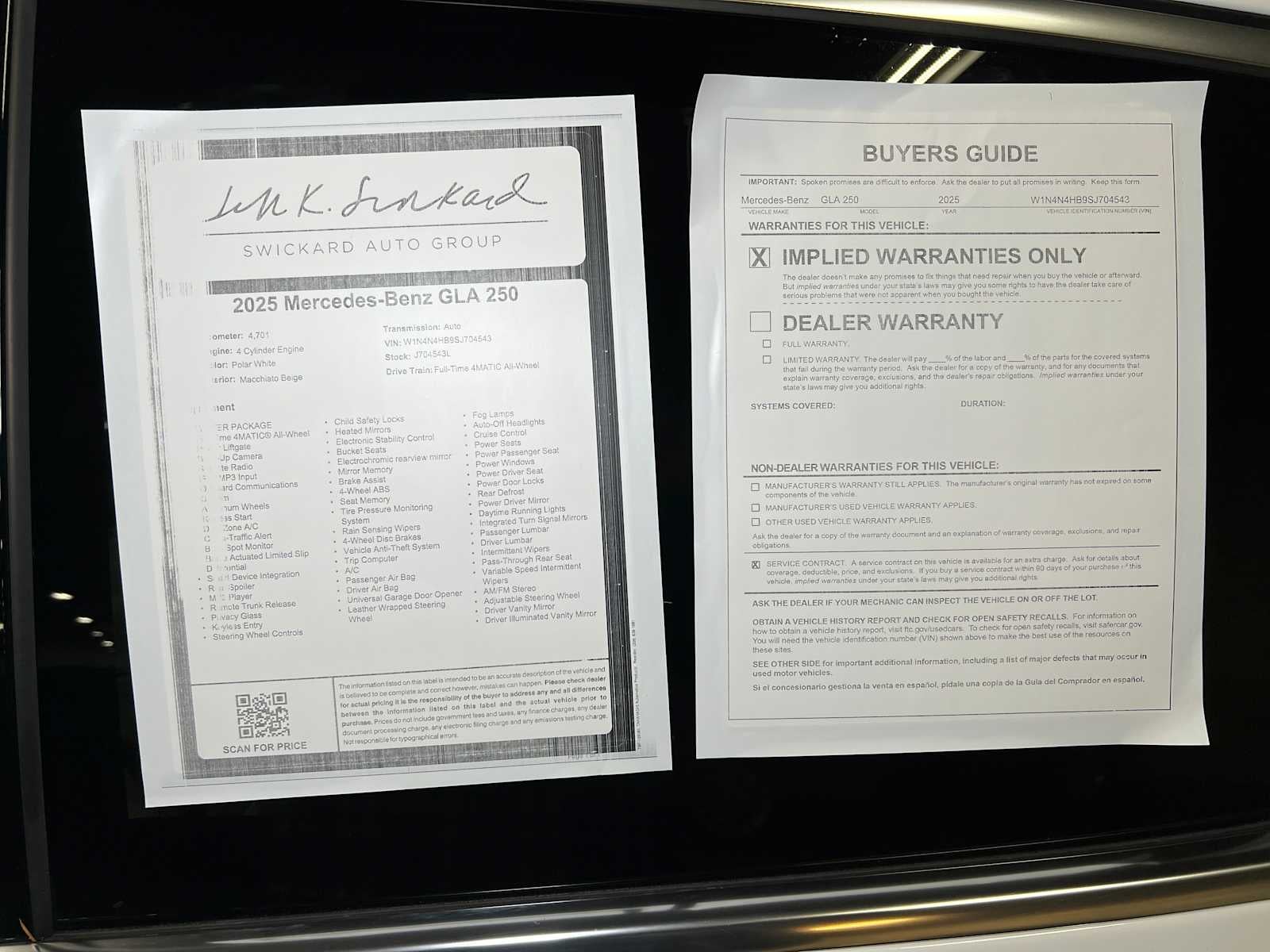 2025 Mercedes-Benz GLA GLA 250