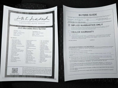 2025 Mercedes-Benz Sprinter 2500 Standard Roof I4 Diesel HO 144" RWD