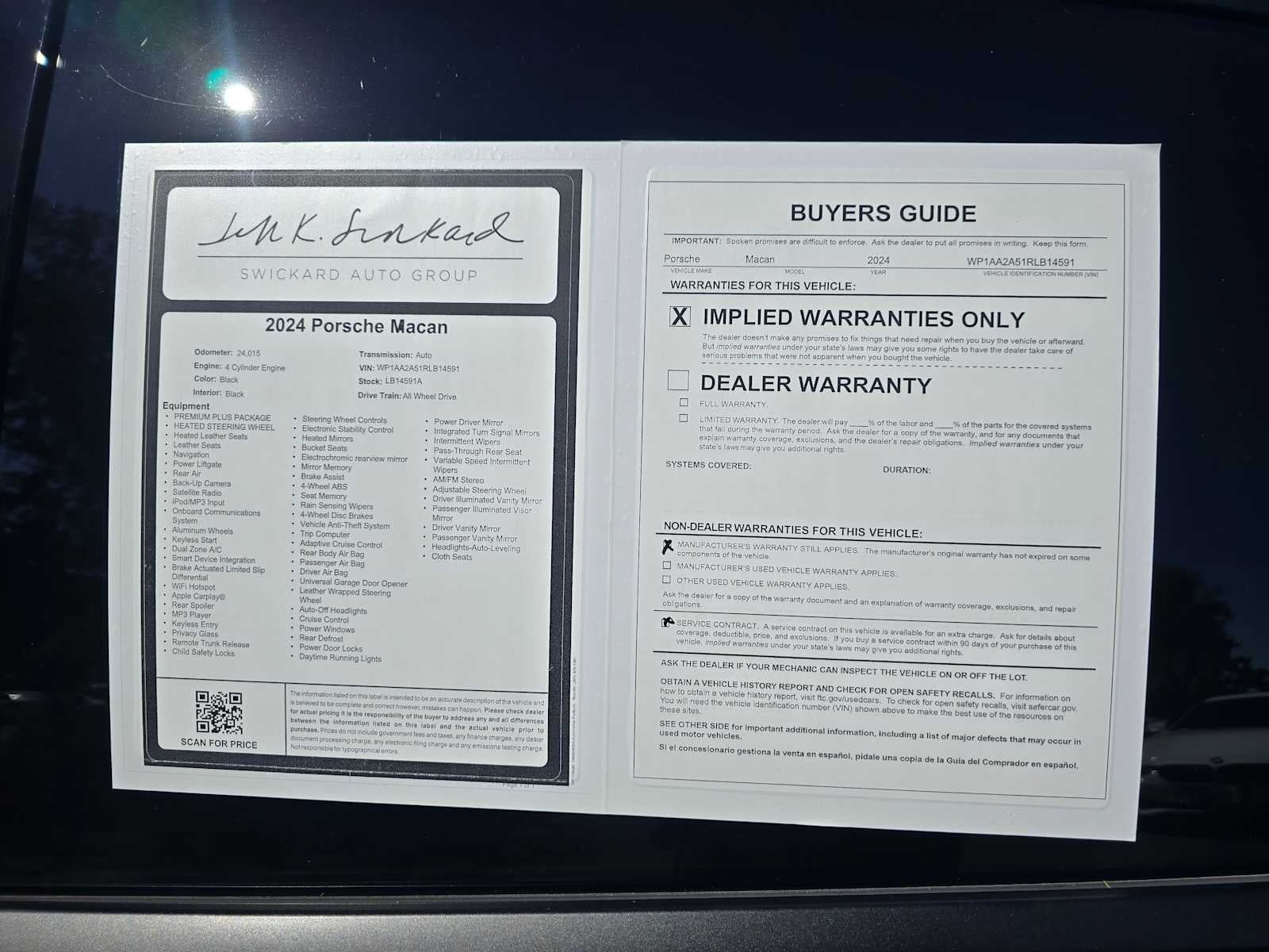 2024 Porsche Macan AWD