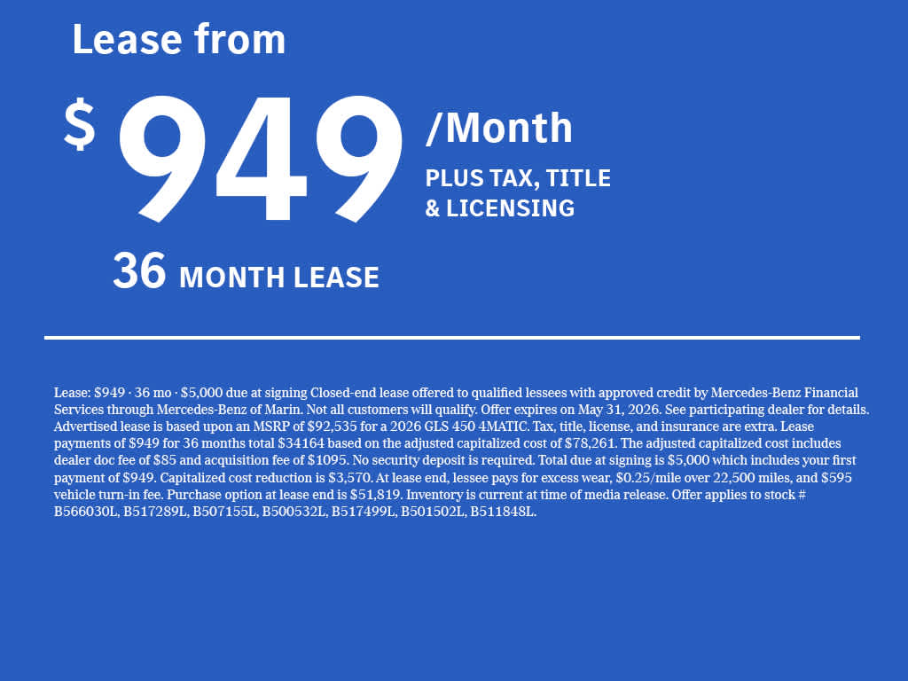 2026 Mercedes-Benz GLS 450 4MATIC® SUV