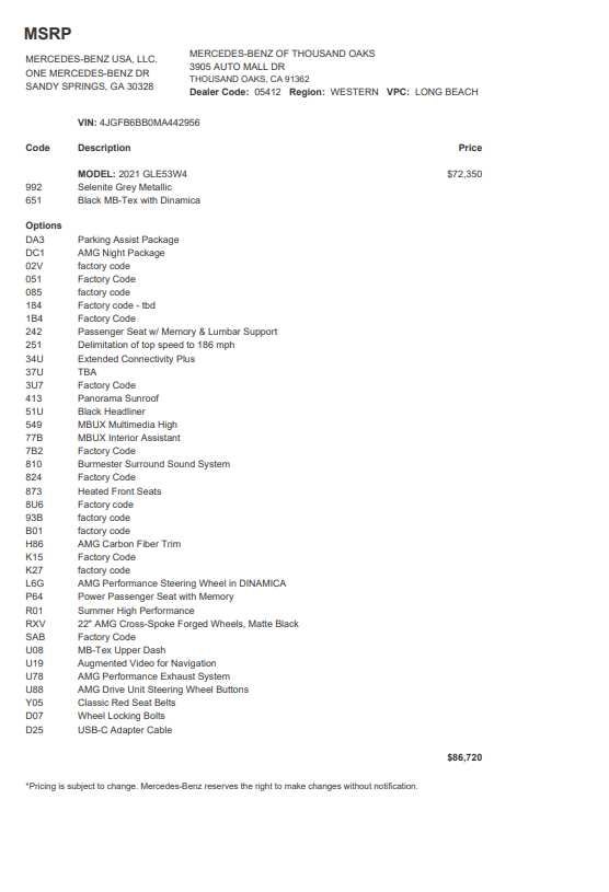 2021 Mercedes-Benz AMG® GLE 53 AMG® GLE 53