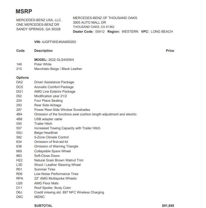 2022 Mercedes-Benz GLS 450 4MATIC® SUV