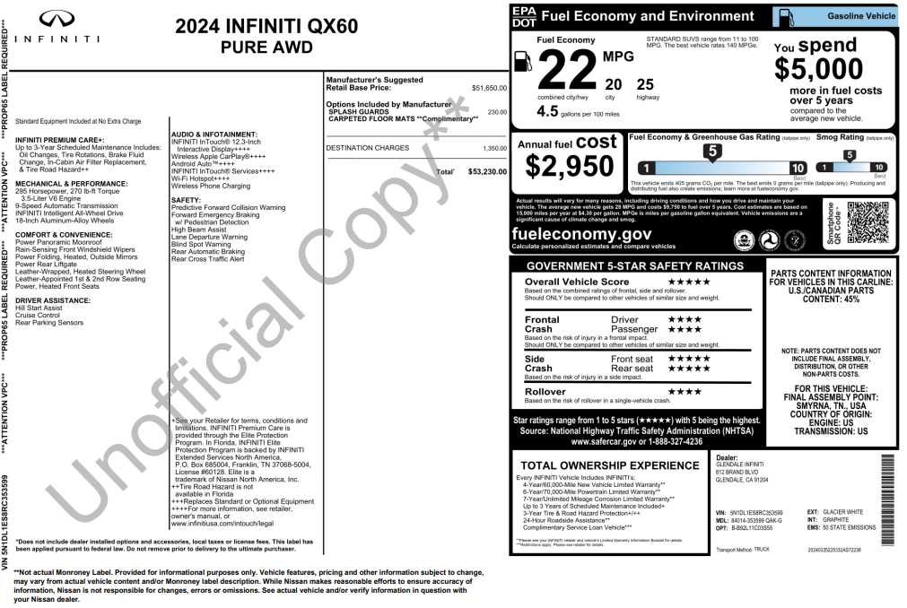 2024 INFINITI QX60 PURE