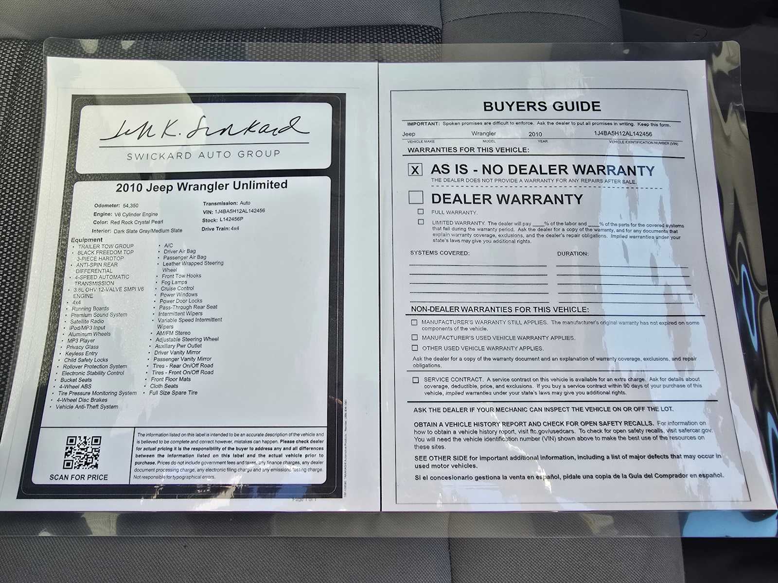 2010 Jeep Wrangler Unlimited Sahara