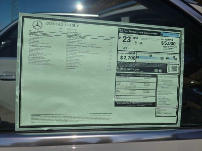 2026 Mercedes-Benz GLE GLE 350