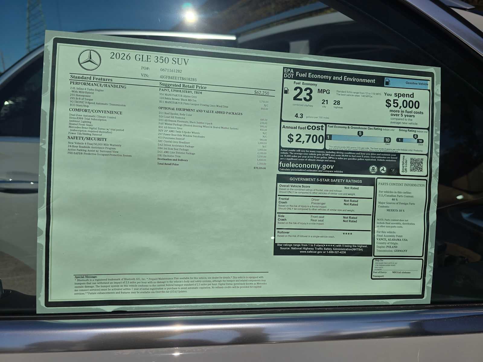 2026 Mercedes-Benz GLE GLE 350