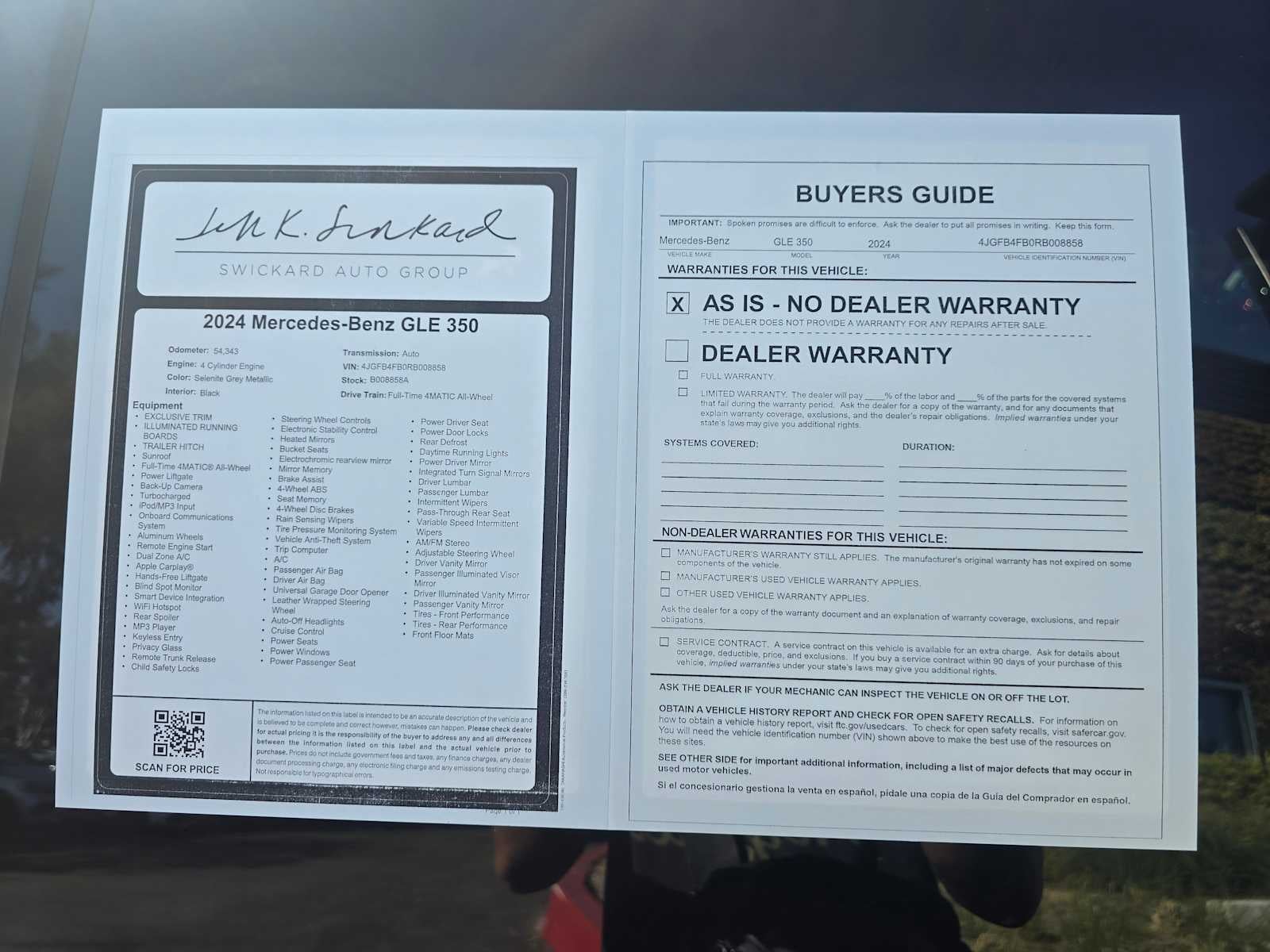 2024 Mercedes-Benz GLE 350 GLE 350