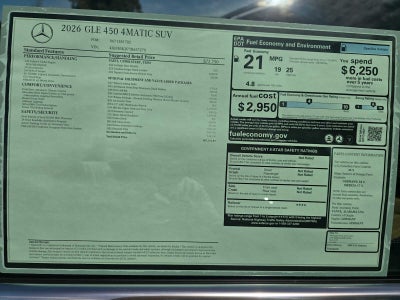 2026 Mercedes-Benz GLE 450 4MATIC® SUV
