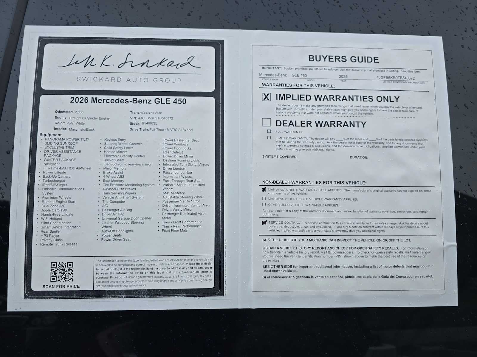 2026 Mercedes-Benz GLE GLE 450