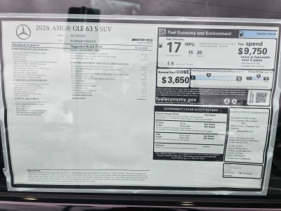 2026 Mercedes-Benz GLE AMG® GLE 63 S