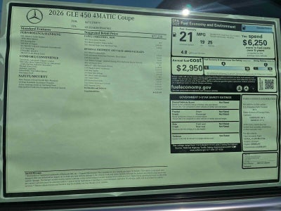 2026 Mercedes-Benz GLE 450 4MATIC® Coupe