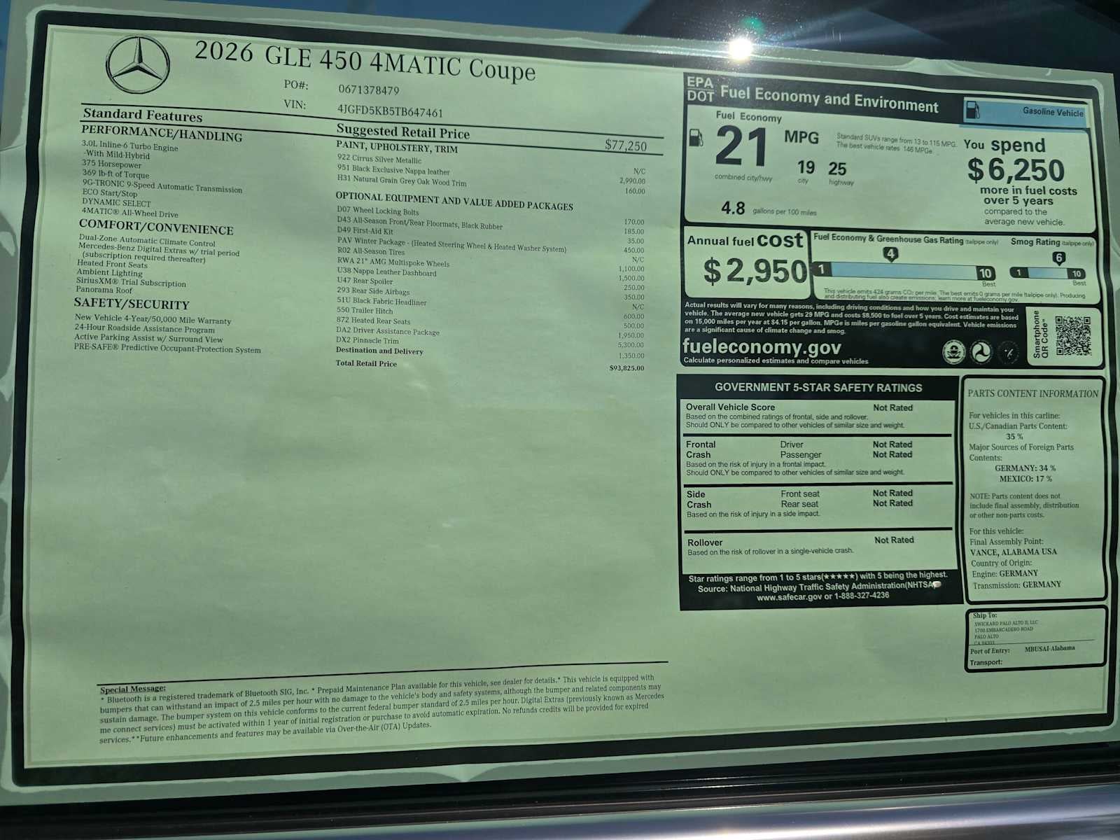 2026 Mercedes-Benz GLE 450 4MATIC® Coupe