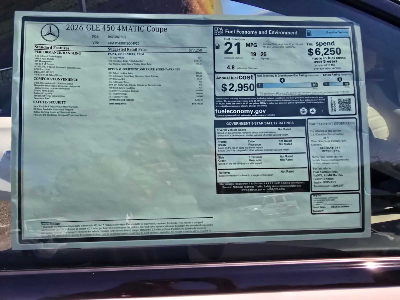 2026 Mercedes-Benz GLE 450 GLE 450