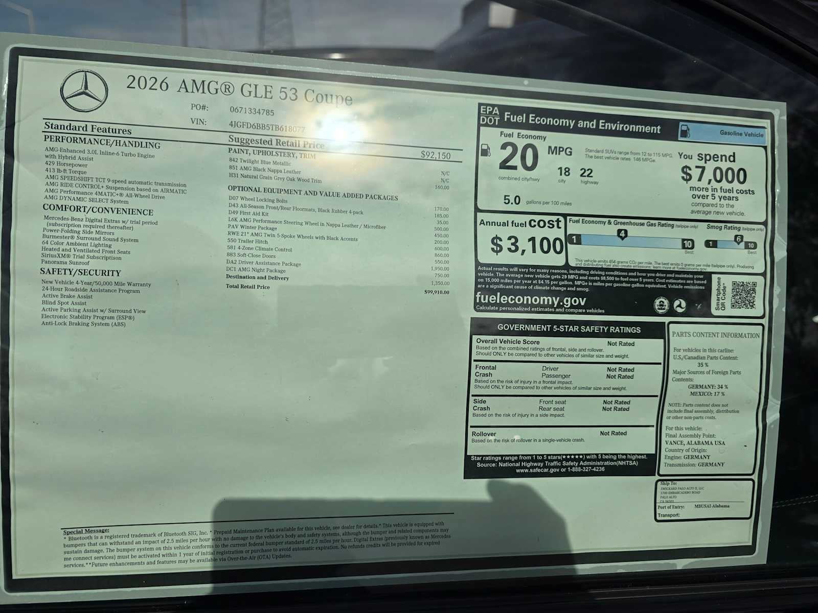 2026 Mercedes-Benz GLE AMG® GLE 53