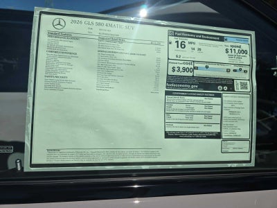 2026 Mercedes-Benz GLS 580 4MATIC® SUV