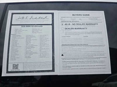 2026 BMW X5 xDrive40i xDrive40i