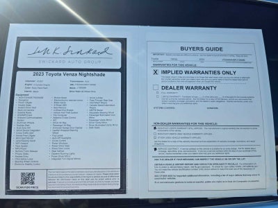 2023 Toyota Venza Nightshade