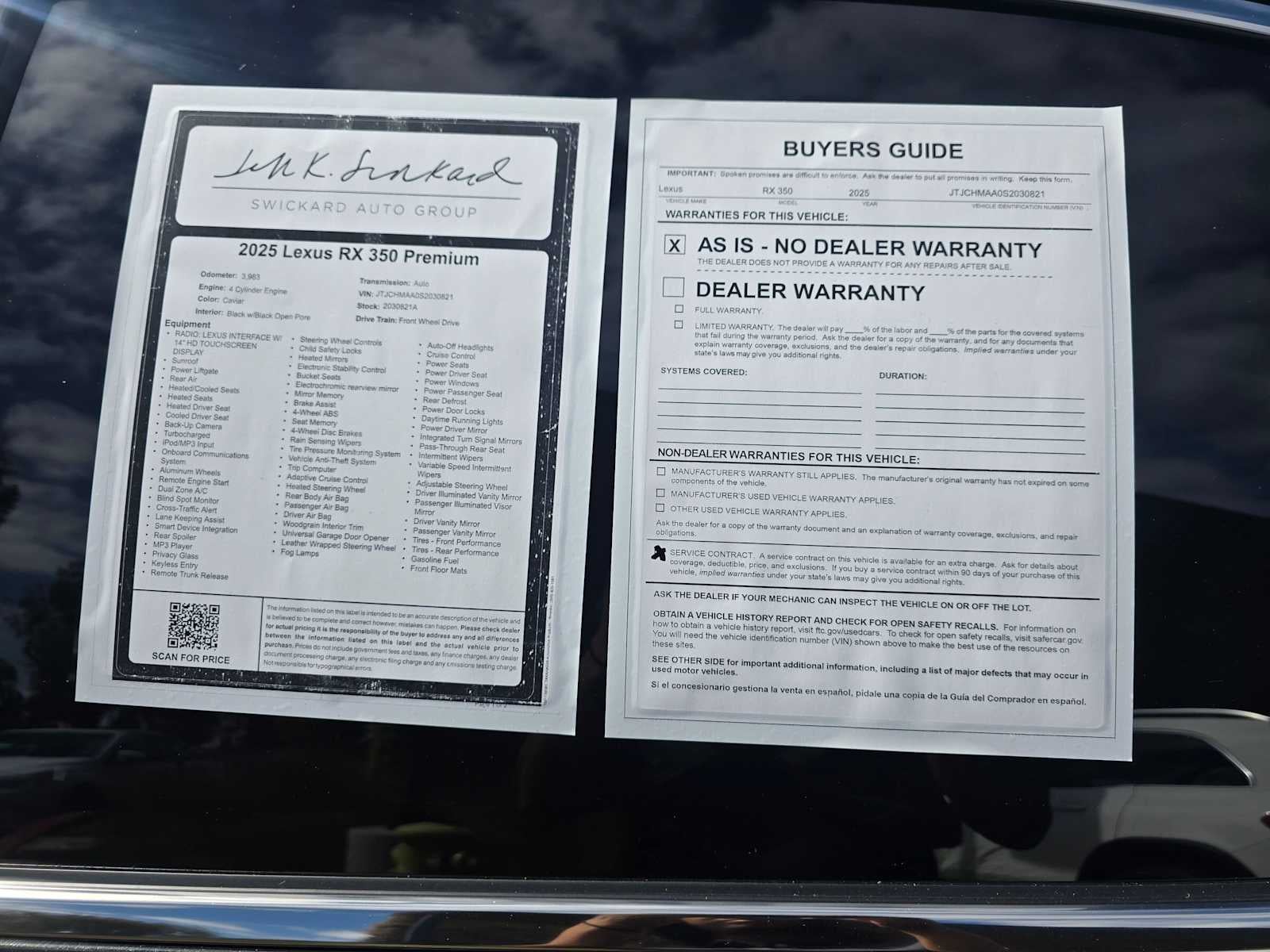 2025 Lexus RX 350 Premium