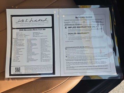 2026 Mercedes-Benz CLE CLE 300