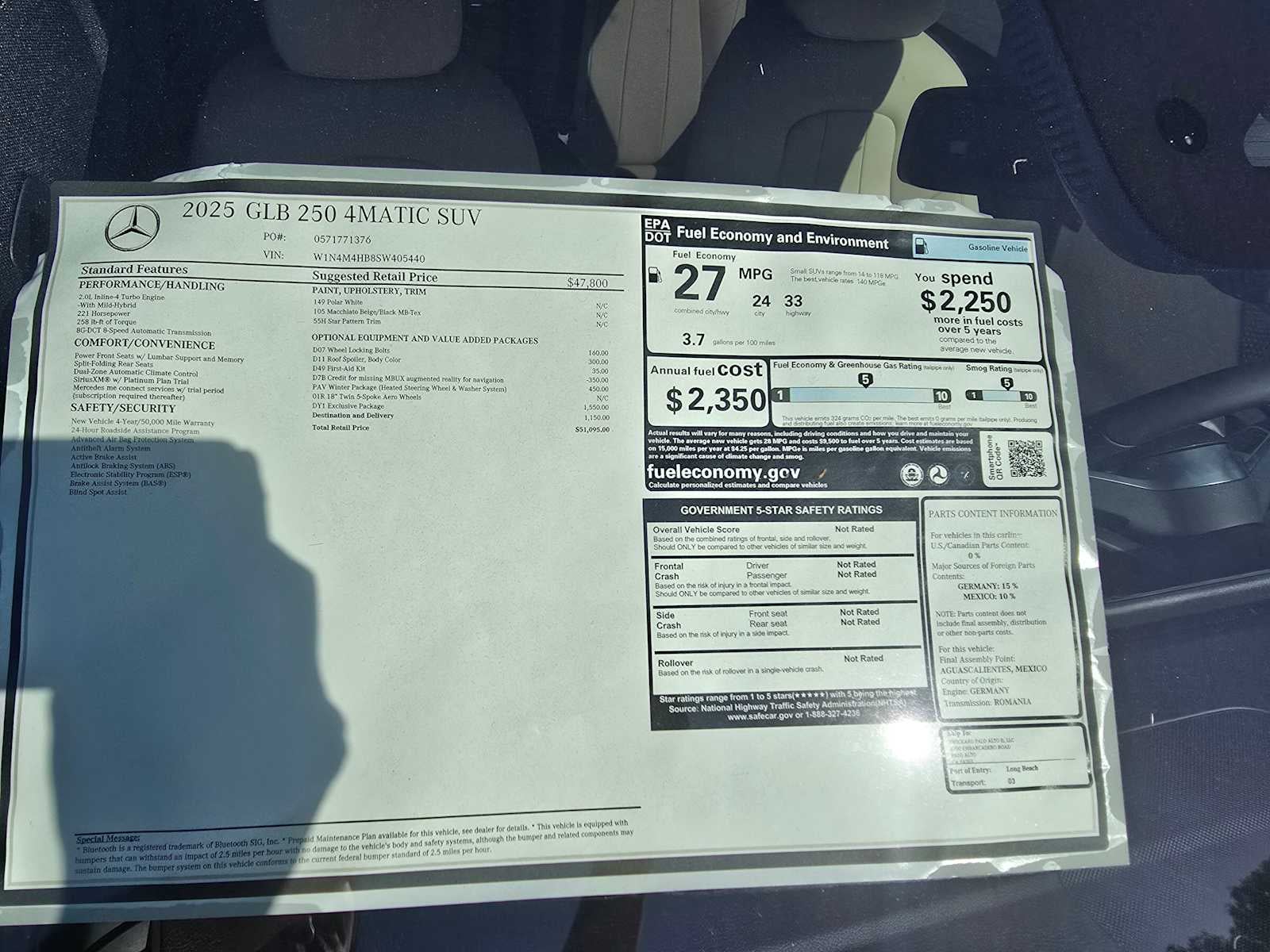 2025 Mercedes-Benz GLB GLB 250