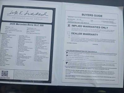 2026 Mercedes-Benz GLC 300 SUV