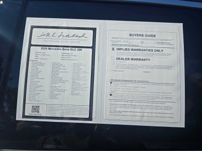 2026 Mercedes-Benz GLC 300 GLC 300