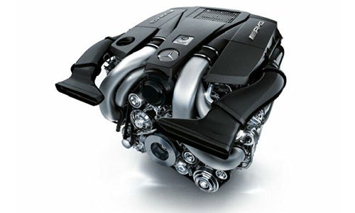 Mercedes-Benz vehicle engine detail